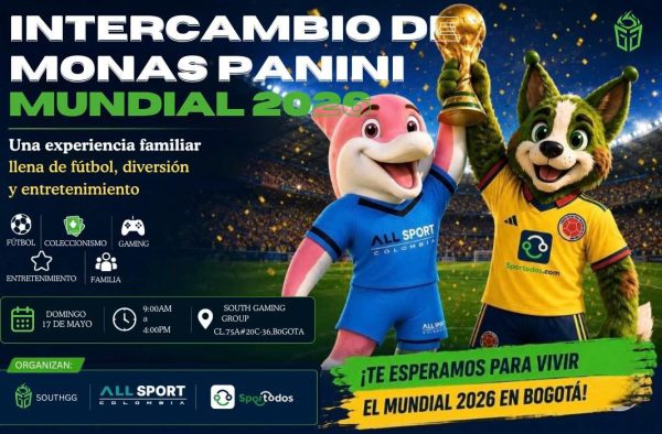 Intercambio de monas Panini Mundial 2026 llega a Bogotá con gaming y freestyle