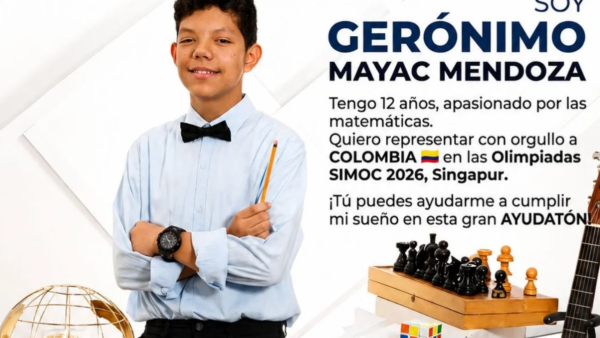 Orgullo del Valle: Gerónimo Mayac, el niño prodigio de 12 años que busca apoyo para representar a Colombia en el mundial de matemáticas en Singapur