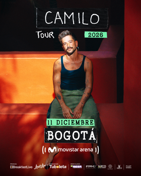 Camilo regresa a Bogotá con el cierre de su gira mundial en 2026
