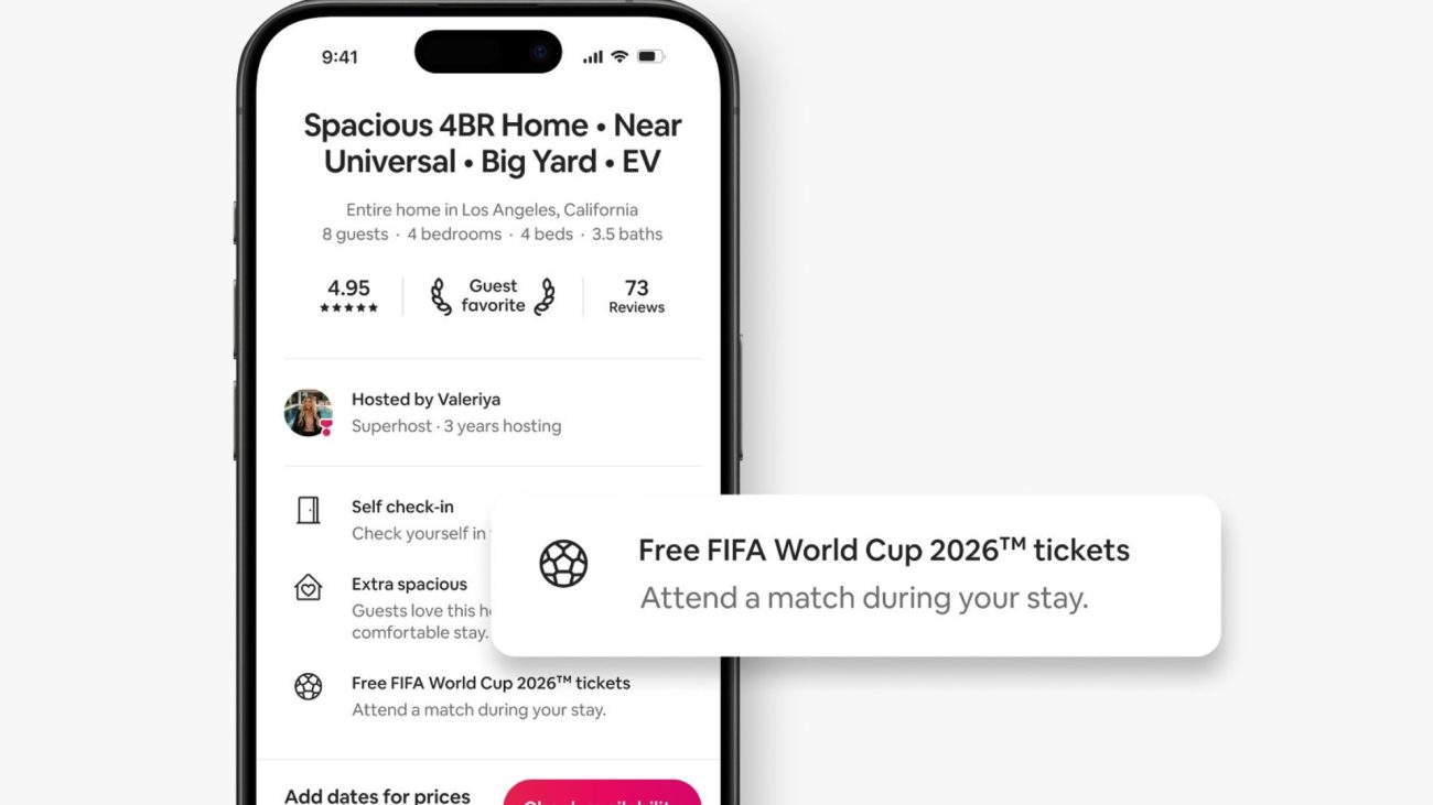 Airbnb ofrece alojamientos con entradas para el Mundial 2026