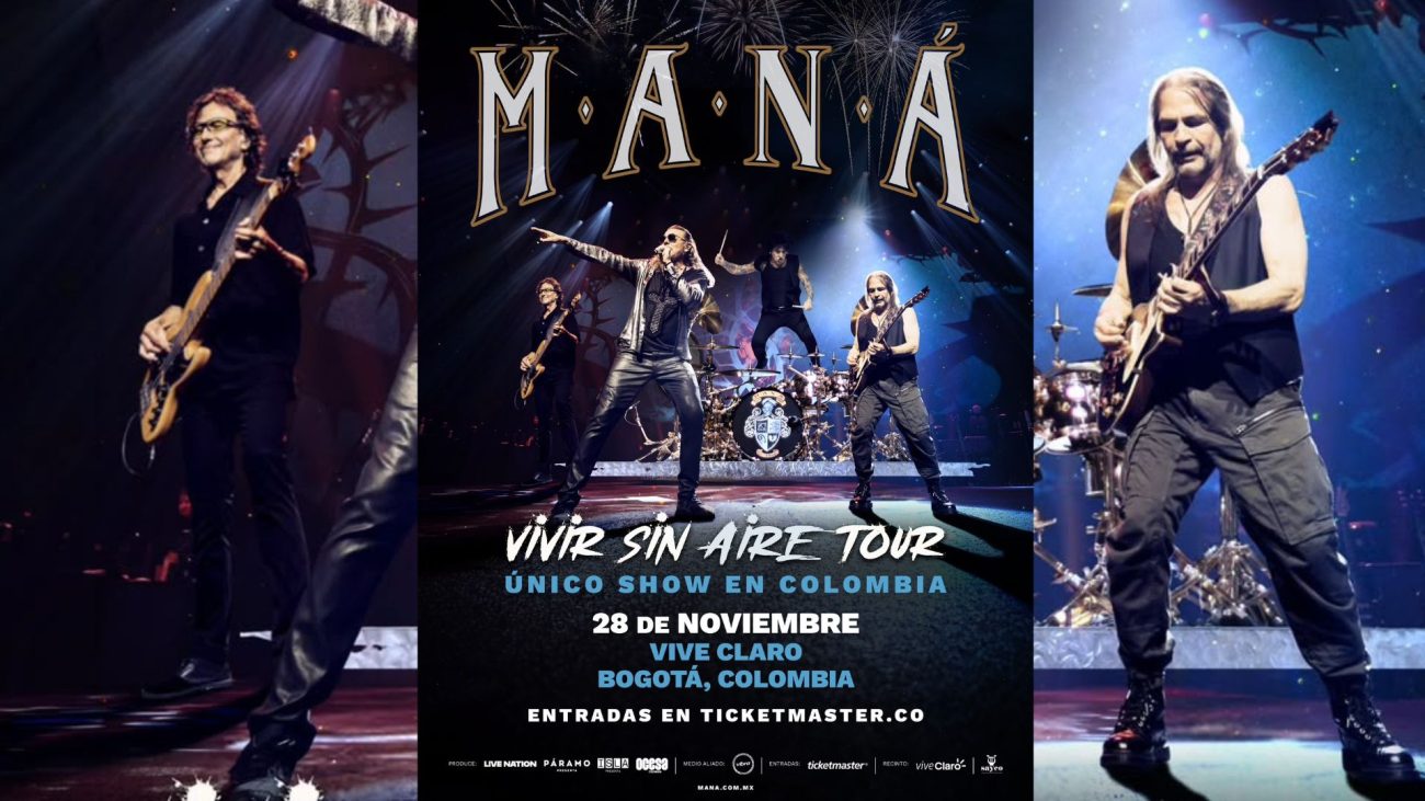Maná anuncia concierto en Bogotá por sus 40 años de trayectoria
