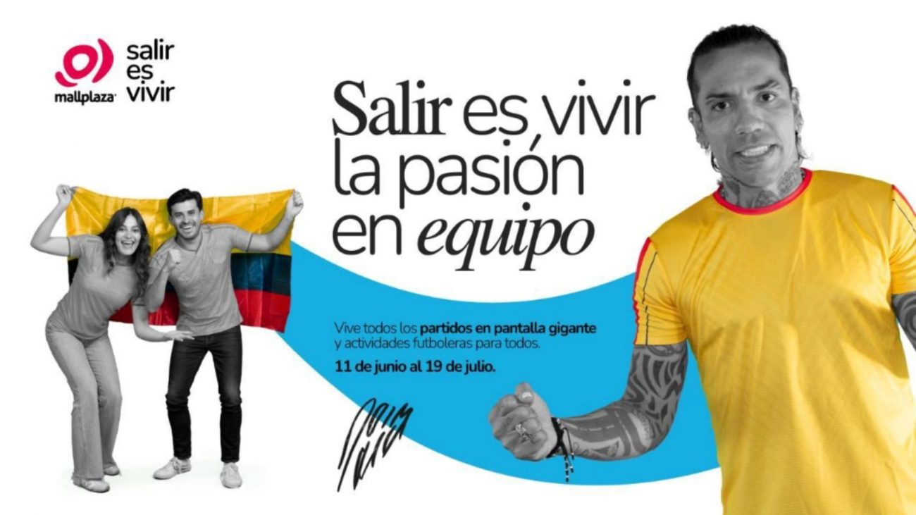 Mallplaza se viste de fútbol con pantallas gigantes y Dayro Moreno