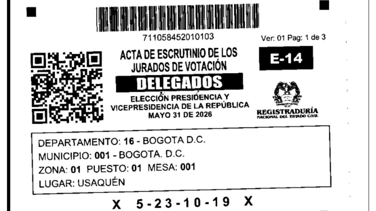 Formularios electorales en Colombia: qué son el E-14, E-24 y E-26