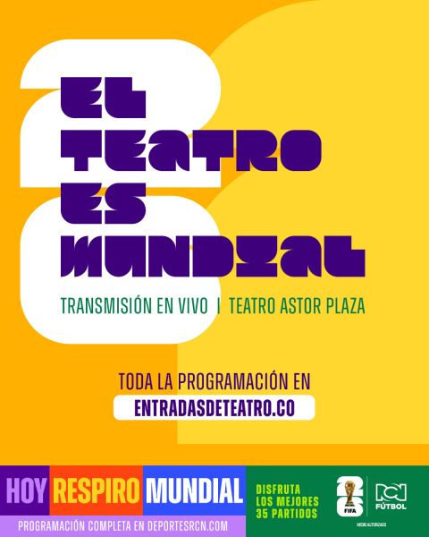 Teatro Astor Plaza transmitirá el Mundial 2026 con experiencia en vivo