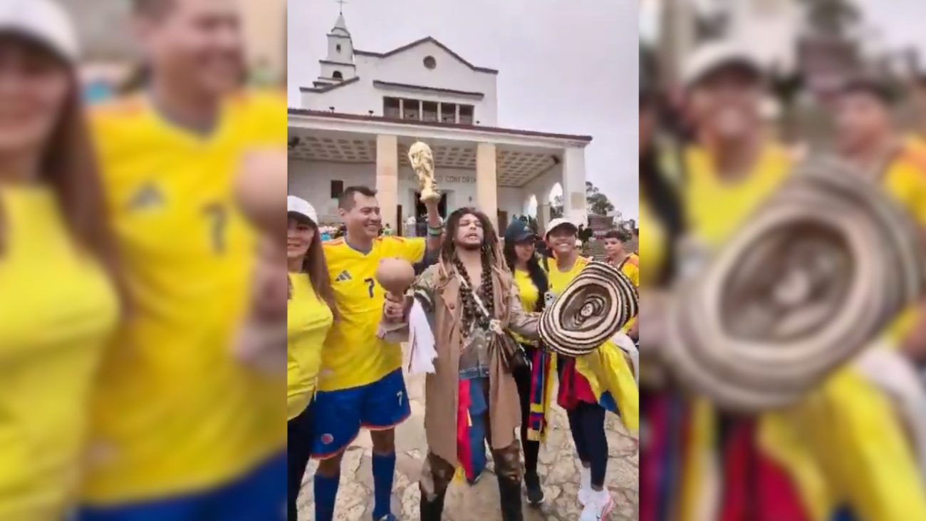 Hinchas subieron a Monserrate antes del partido Colombia vs Ghana