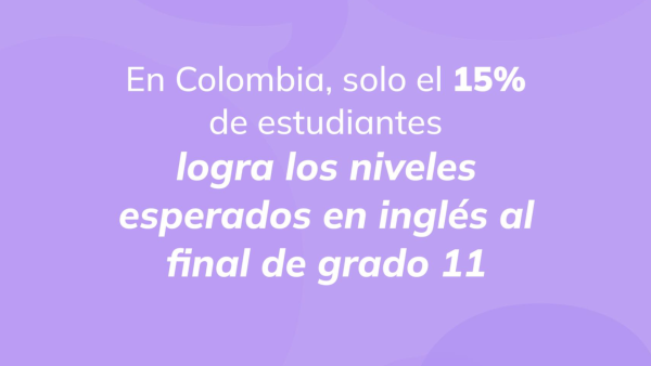 Nivel de inglés en Colombia: solo el 15% de estudiantes alcanza la meta