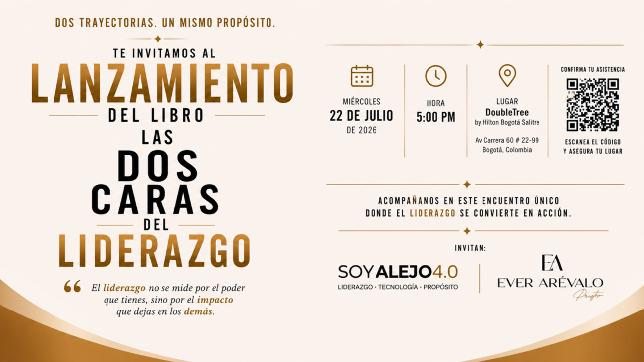 Jhon Alejandro Linares presenta Las dos caras del liderazgo, su nuevo libro