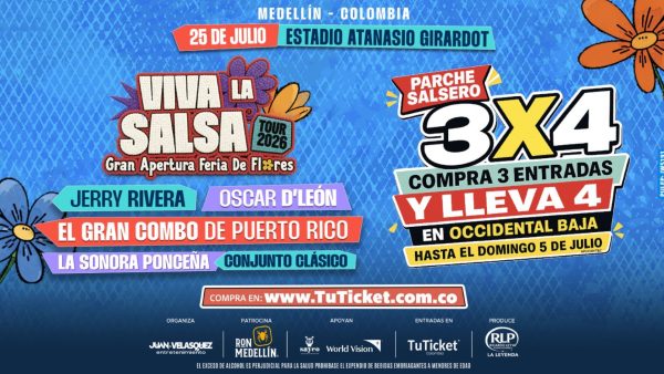 Viva La Salsa 2026 abrirá la Feria de las Flores en Medellín