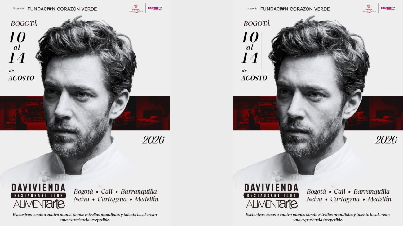 Davivienda Restaurant Tour 2026 traerá a 17 chefs de talla mundial a Colombia