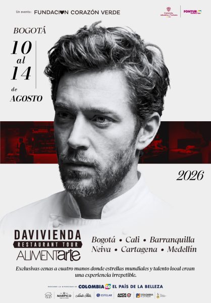 Davivienda Restaurant Tour 2026 traerá a 17 chefs de talla mundial a Colombia