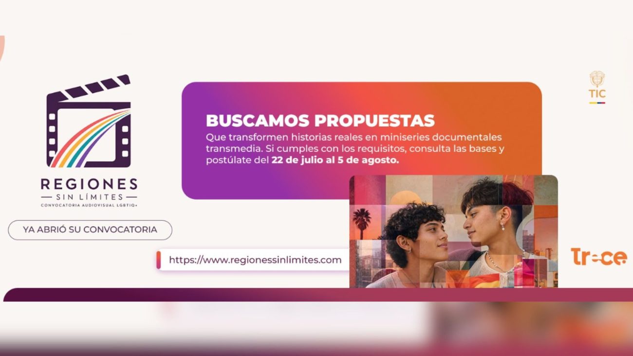 Regiones Sin Límites 2026: convocatoria audiovisual LGBTIQ+ de Canal Trece