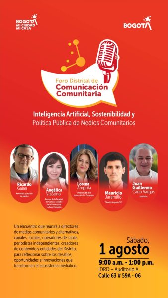 IDPAC lidera en Bogotá el Foro Distrital de Comunicación Comunitaria 2026