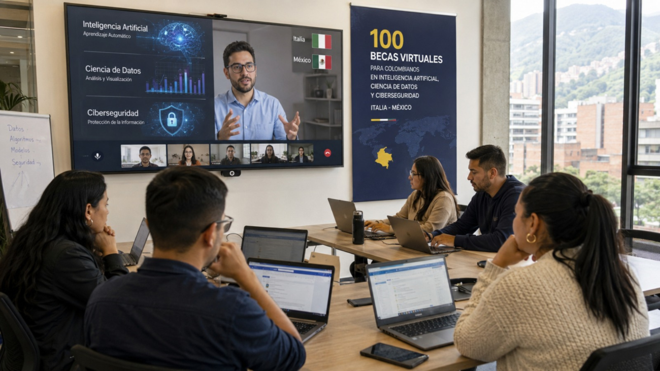 100 becas virtuales para estudiar IA, ciencia de datos y ciberseguridad